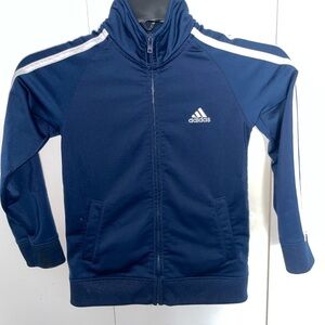 Adidas Kids Navy Zip-Up Jogging Jacket Size 6